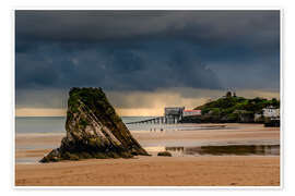 Poster Tenby and Goscar Rock - Simon West