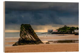 Holzbild Tenby und Goscar Rock - Simon West