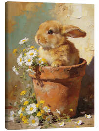 Canvas print The little garden friend - Softlight Boutique