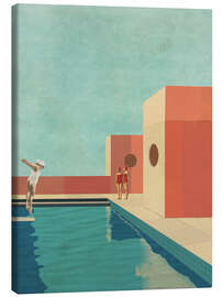 Quadro em tela Rationalist swimming pool - Layla Oz