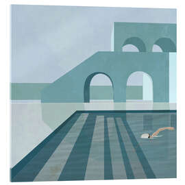 Tableau en verre acrylique Dream's pool - Layla Oz