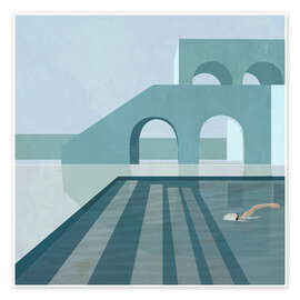 Póster Dream's pool - Layla Oz