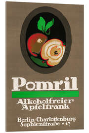 Acrylglasbild Pomril, Alkoholfreier Apfeltrank, Berlin - Vintage Advertising Collection