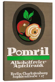Leinwandbild Pomril, Alkoholfreier Apfeltrank, Berlin - Vintage Advertising Collection