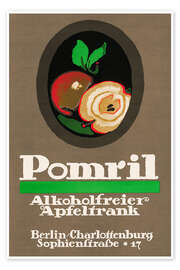 Wandbild Pomril, Alkoholfreier Apfeltrank, Berlin - Vintage Advertising Collection