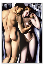 Poster  Adam and Eve - Tamara de Lempicka