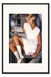 Gerahmter Kunstdruck Kizette in Rosa