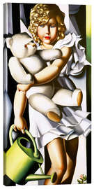 Lienzo Retrato de la señorita Poum Rachou - Tamara de Lempicka