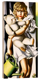 Tableau en bois Portrait de Miss Poum Rachou - Tamara de Lempicka