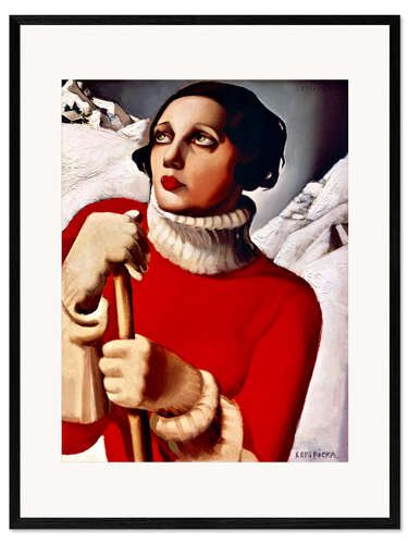 Impresión de arte enmarcada Saint Moritz