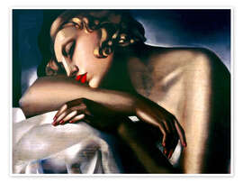 Obraz  Śpiąca kobieta - Tamara de Lempicka
