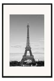 Gerahmter Kunstdruck Eiffelturm PARIS IX