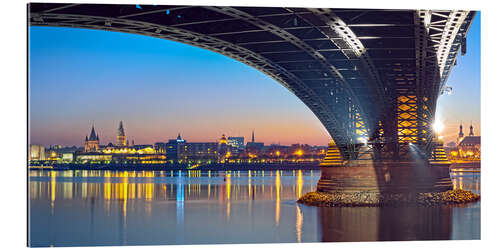 Gallery print Mainz Germany with rhine bridge